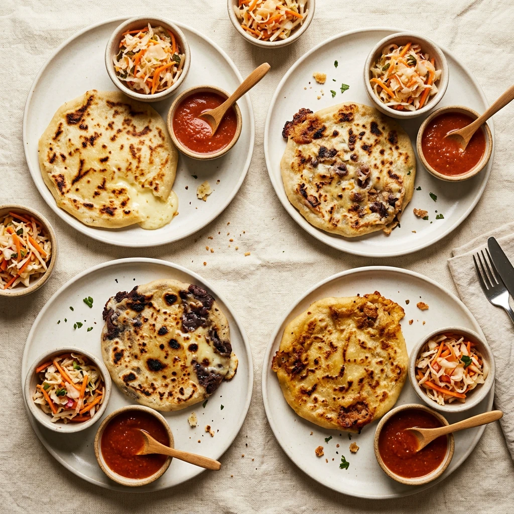 Assortment of Pupusas